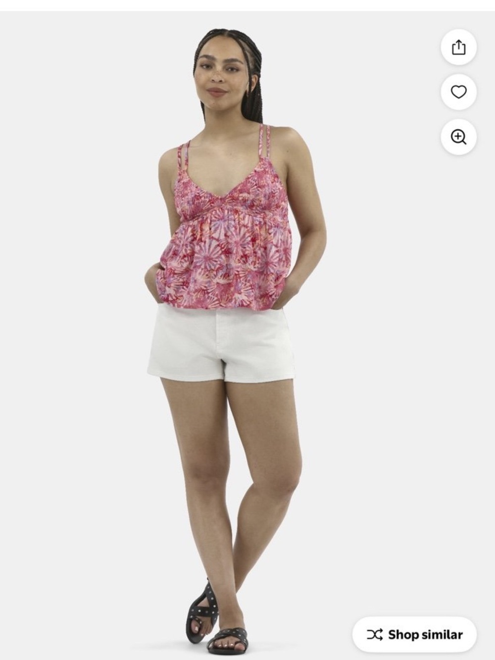 No Boundaries Pink Floral  Camisole